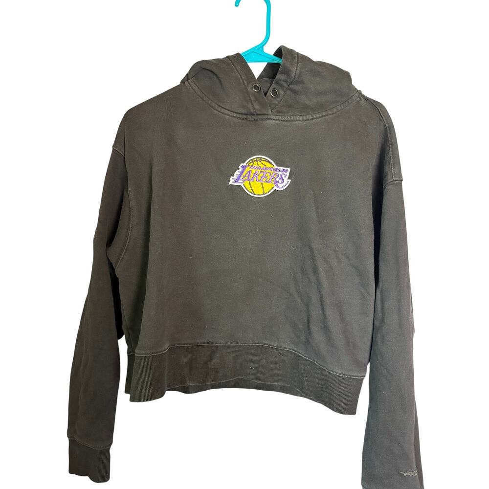 Pro Standard Los Angeles Lakers Womens Cropped Hoodie Size 12 14